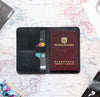 Portapasaporte Negro